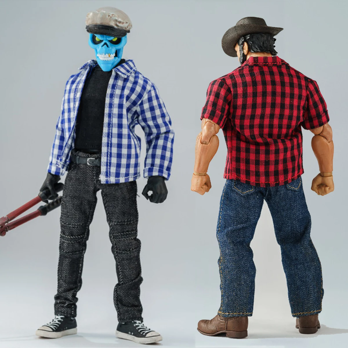 Maßstab 1:12, kariertes Hemd, Jeans, Hose, lässiges Oberteil, Kleidungsmodell, passend für 6 Zoll große Romankey Notaman männliche Soldaten-Actionfigur