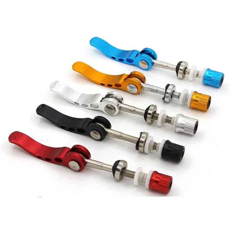 1/2/8pcs Bike Seatpost Quick Release Clamp M6 x65mm Bicycle Seat Post Tube Binder Clamp Blot Lock Nut Pin for Road MTB Bike