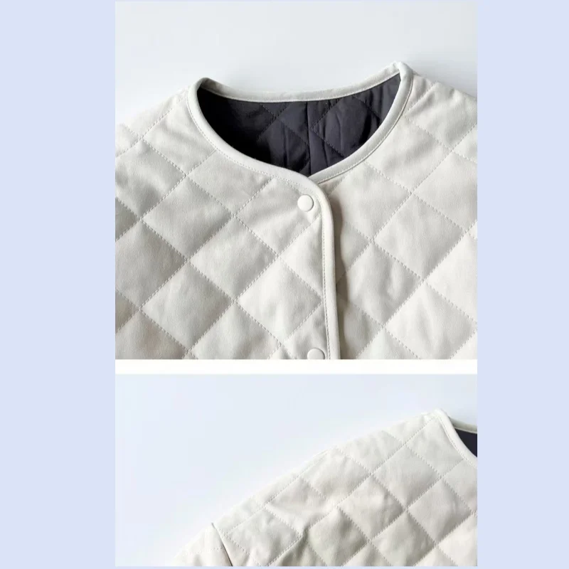 Autumn and winter bestseller cotton quilted diamond grid cotton jacket for warmth, strong texture, and silhouette