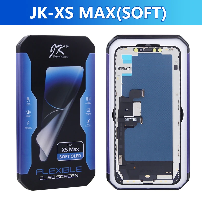 JK SOFT OLED Screen LCD For iPhone XS Max 11 Pro Max 12 13 14 Pro Max LCD Display Touch Screen Digitizer Assembly Replacement