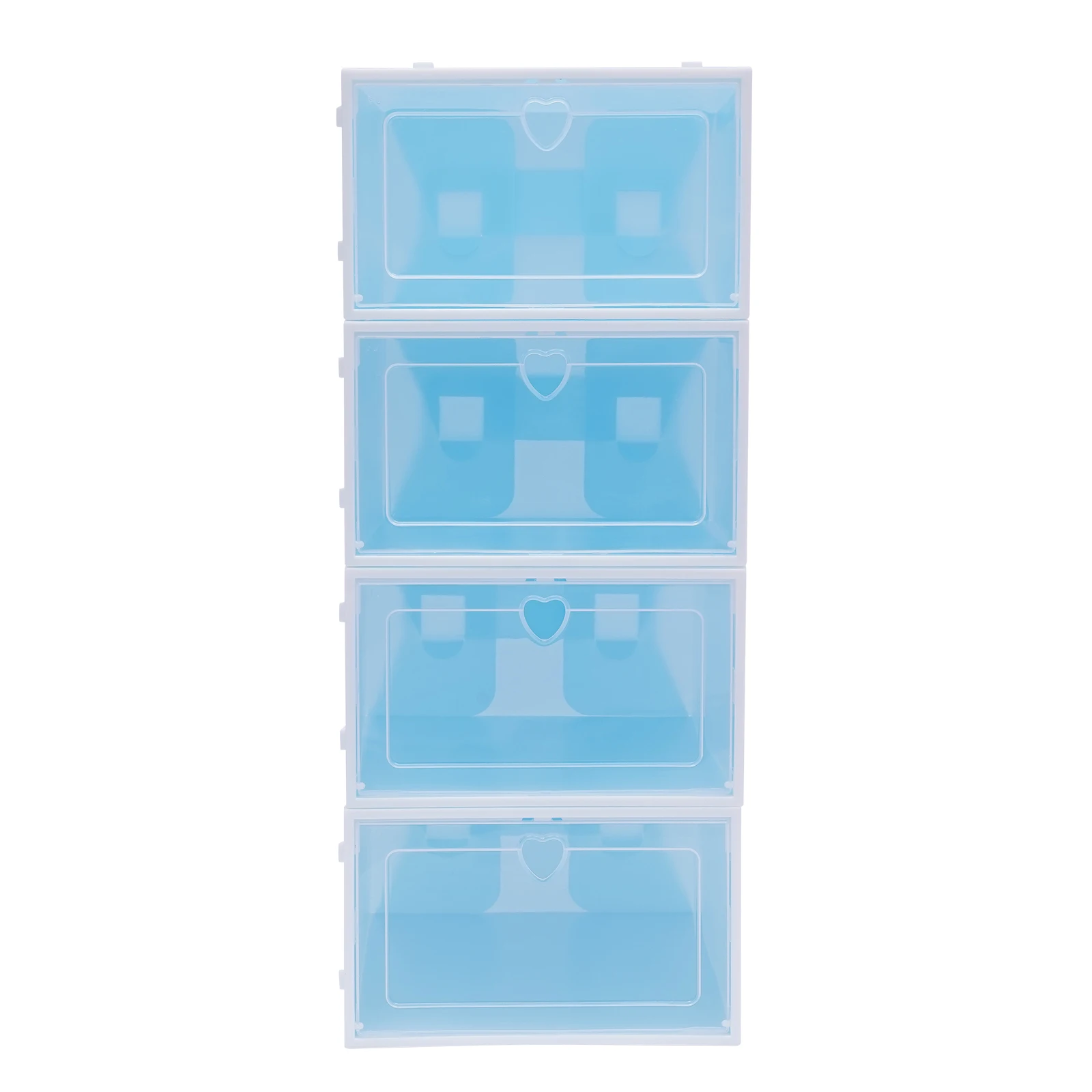 20er-Pack Transparente Schuhboxen, Harte Kunststoff-Schuhbox mit Deckel, Stapelbare Kunststoff-Schuhbox für Flache Schuhe, Sportschuhe, Farbig – Detail 19