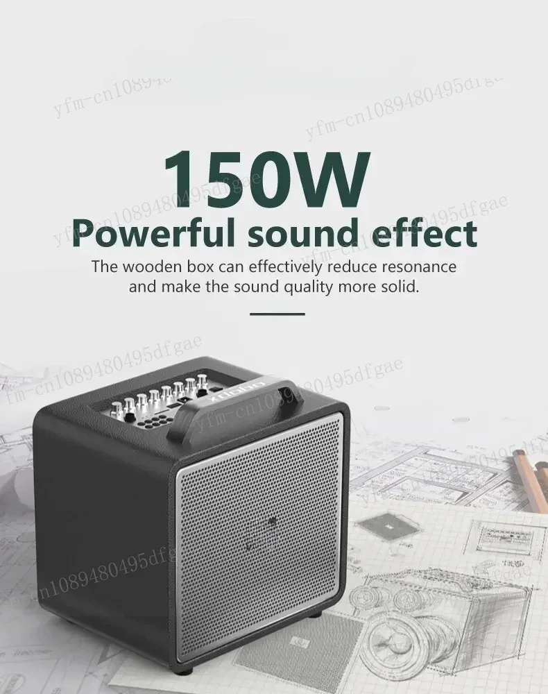 150W Super Power Outdoor  Bluetooth Karaoke Bluetooth Speaker Musical Instrument Audio Thunder 1978 Thunder