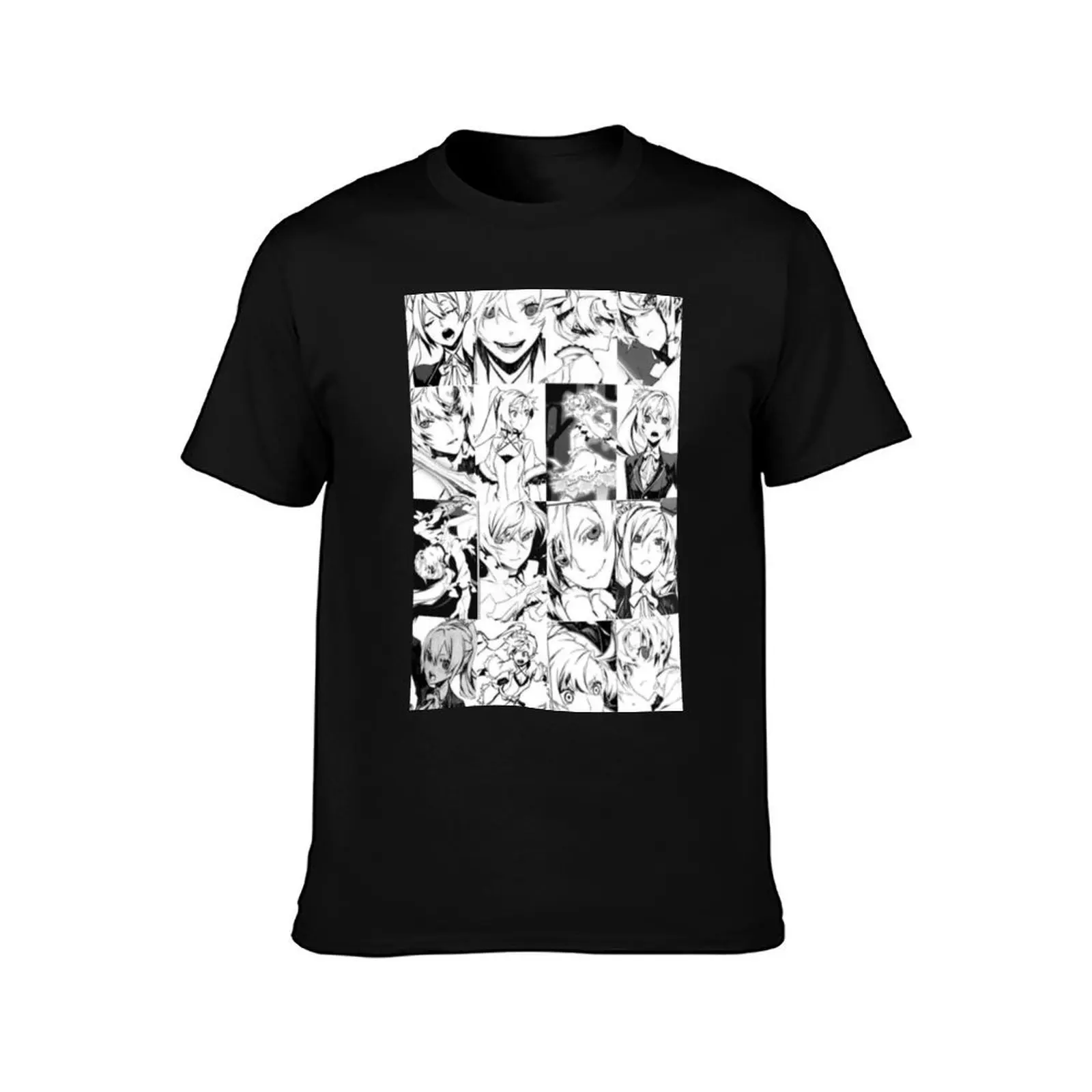 W E I S S Collage T-Shirt Daily Casual Short Sleeve Tee Shirt T-Shirt
