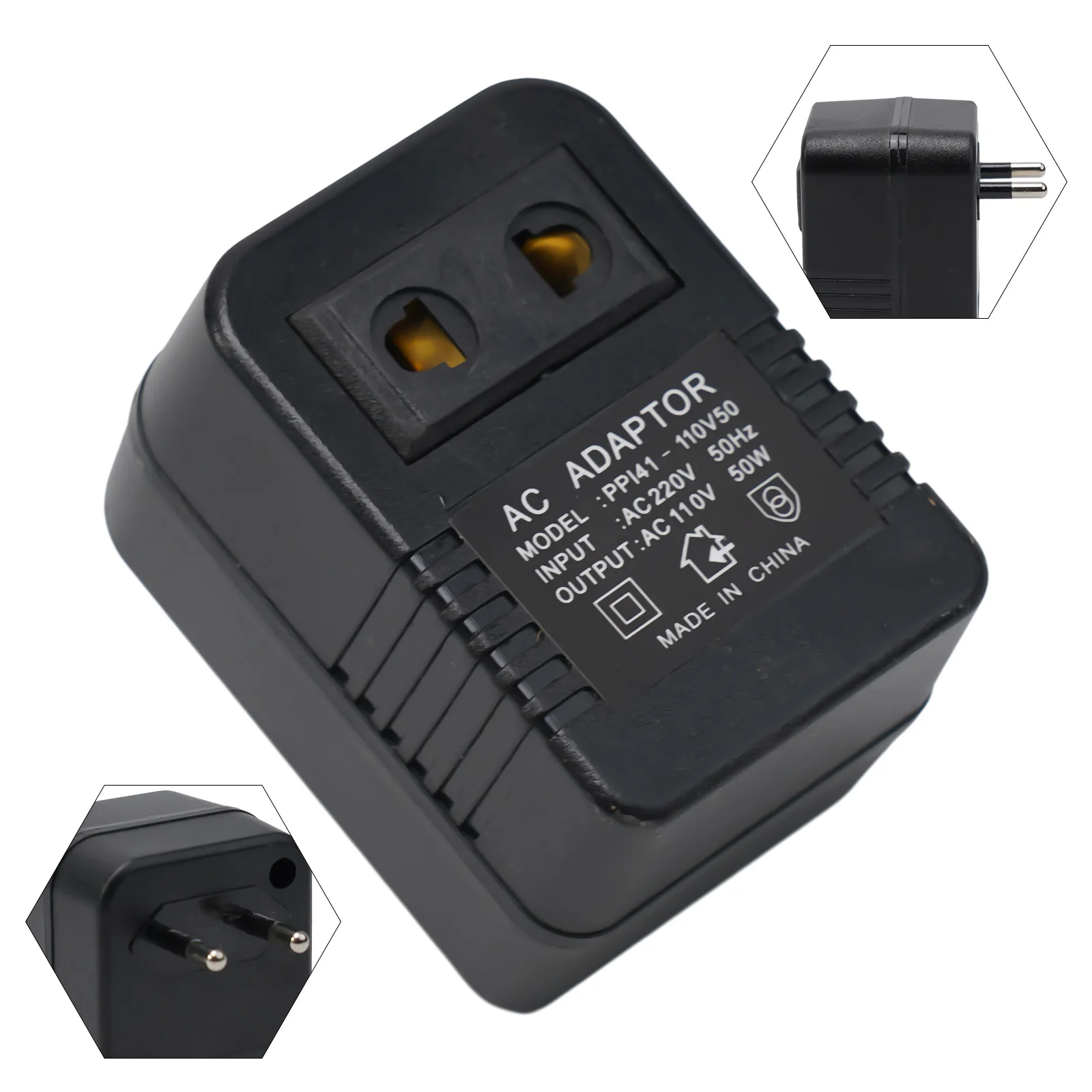 Step Down Transformer Travel Adapter AC 220V To 110V Voltage Converter 8W 35W For Electronic Devices Power Supply Tool view 4