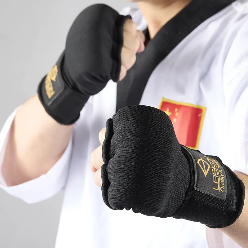 MMA Half-Finger Gel Boxing Gloves Sponge Filling Muay Thai Sanda Training Hand Wrap Inner Gloves Boxing Training Accessories