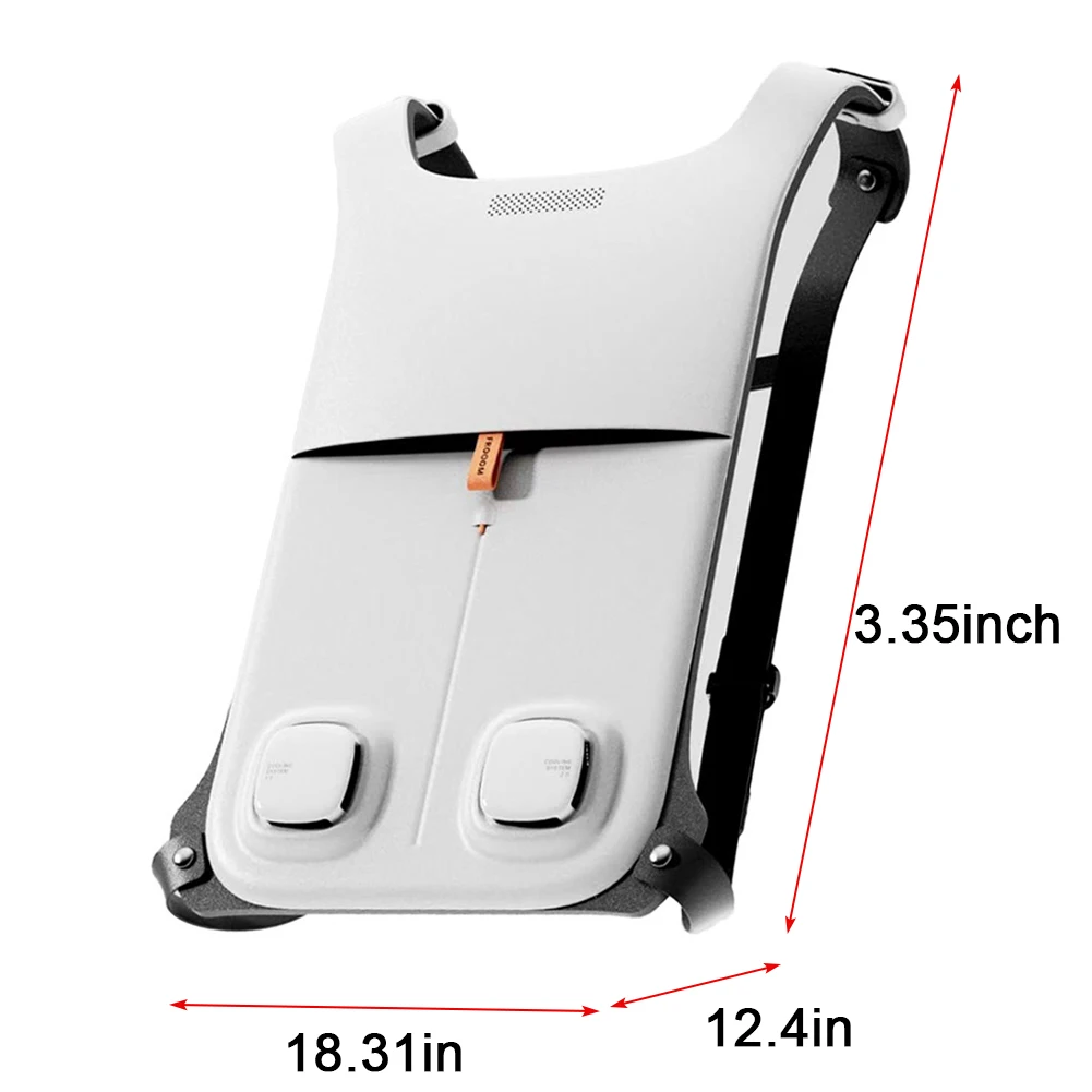 Imbottitura posteriore di raffreddamento a semiconduttore Abbigliamento da lavoro impermeabile con aria condizionata Gilet di raffreddamento istantaneo a semiconduttore leggero per adulti