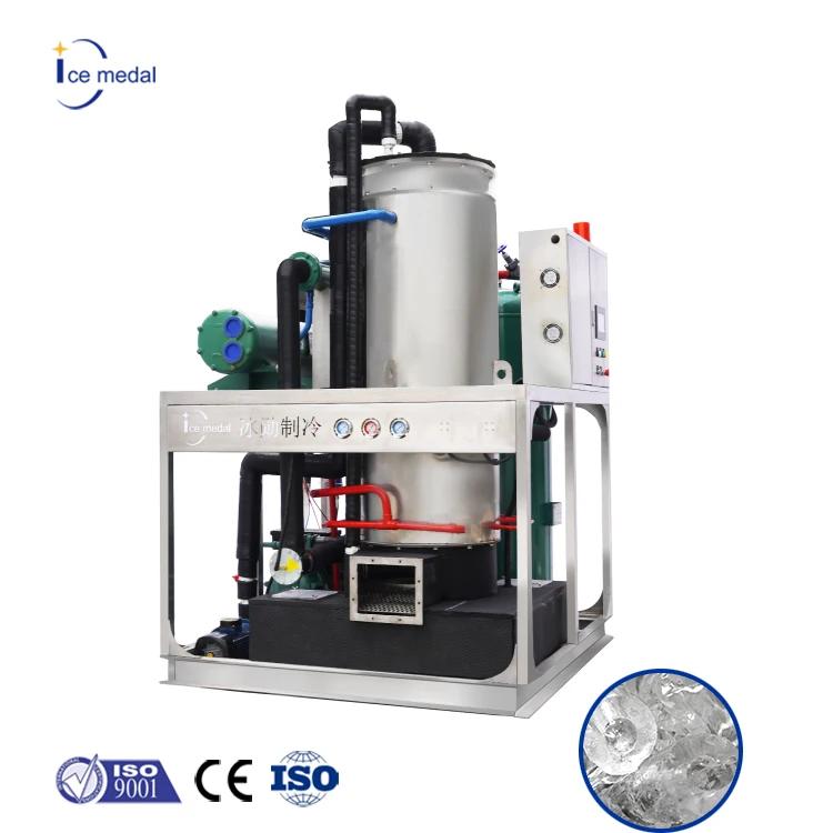 Icemedal 5 Ton/24hrs Tube Ice Making Machine Motor PLC Control 304 Stainless Steel Long Service Life Industrial Philippines Ice
