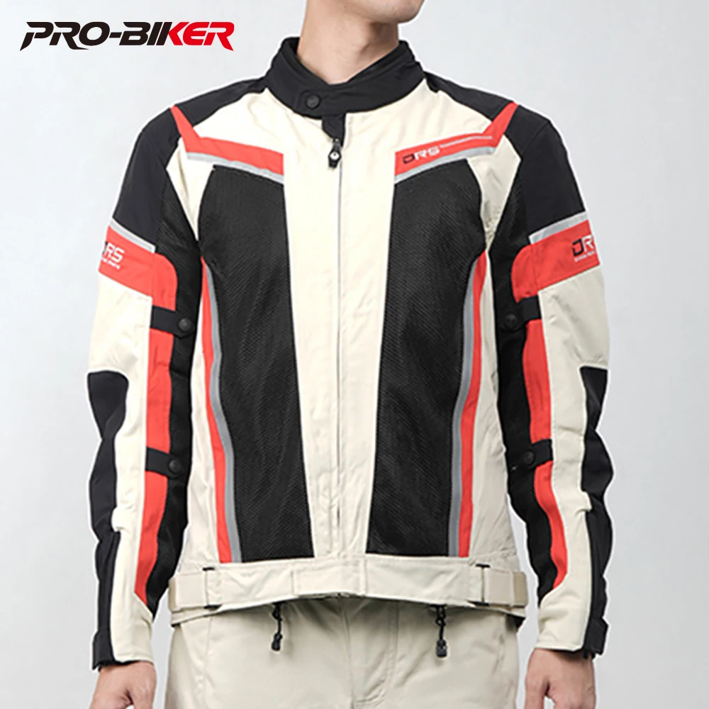 

Men's Motorcycle Riding Clothes Motorcycle Jacket Reflective Chaqueta Moto Hombre Breathable Soft Mesh For Summer Motocross