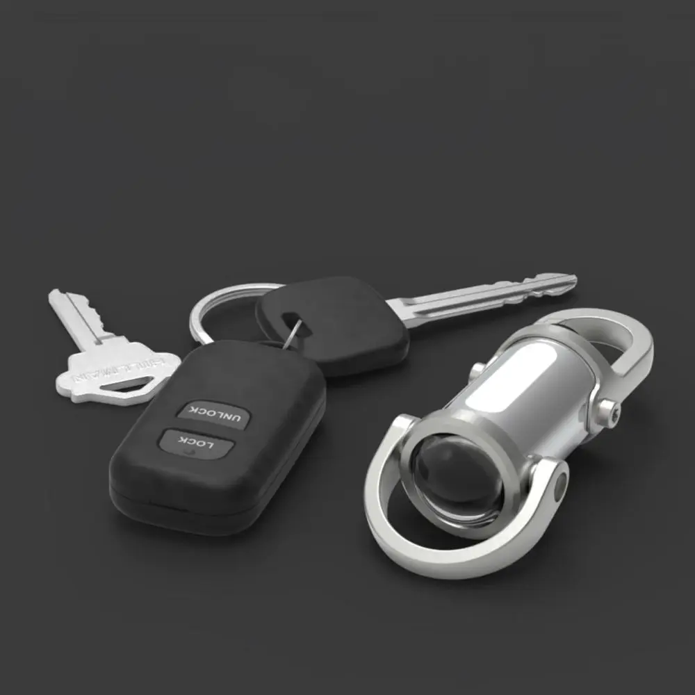 

Rechargeable LED Work Light Keychain Type-C Pocket Sized Flashlight Keyring Ornament Accessory Key Chain Tool Outdoor Activities