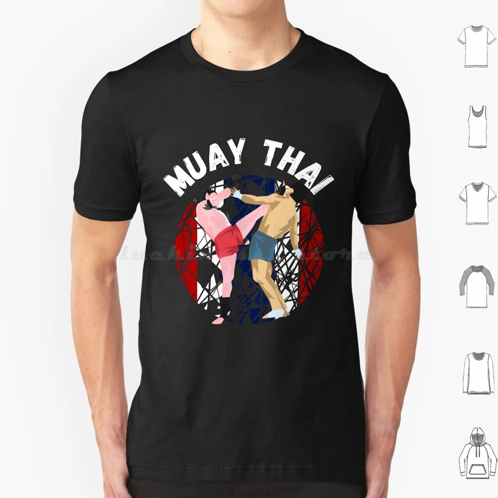 Muay Thai Kru T Shirt Cotton Men Women DIY Print Kru Muay Thai Illustration Muay Thai Kickboxing Thailand Muaythai Wai Kru