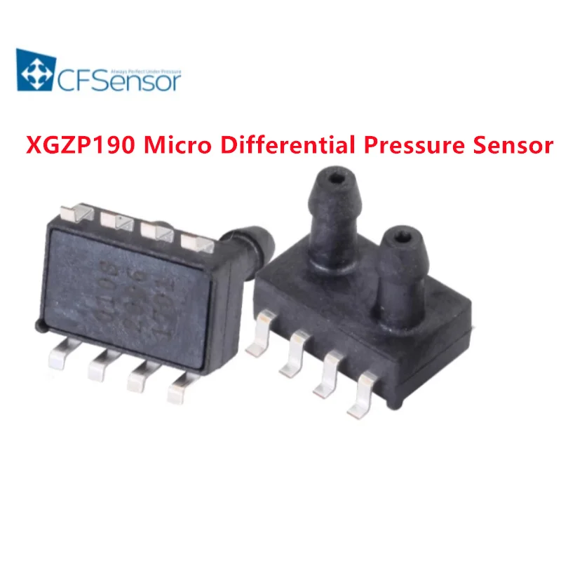 XGZP190 micro differential pressure sensor 1kPa dual inlet airway pressure sensor for ventilators, wind speed and flow rate