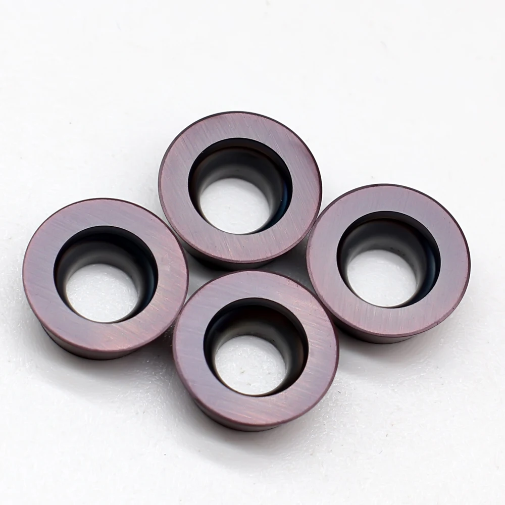 10 pçs rpmt10t3 alta qualidade inserções de trituração ferramentas torneamento carboneto inserção metal torno