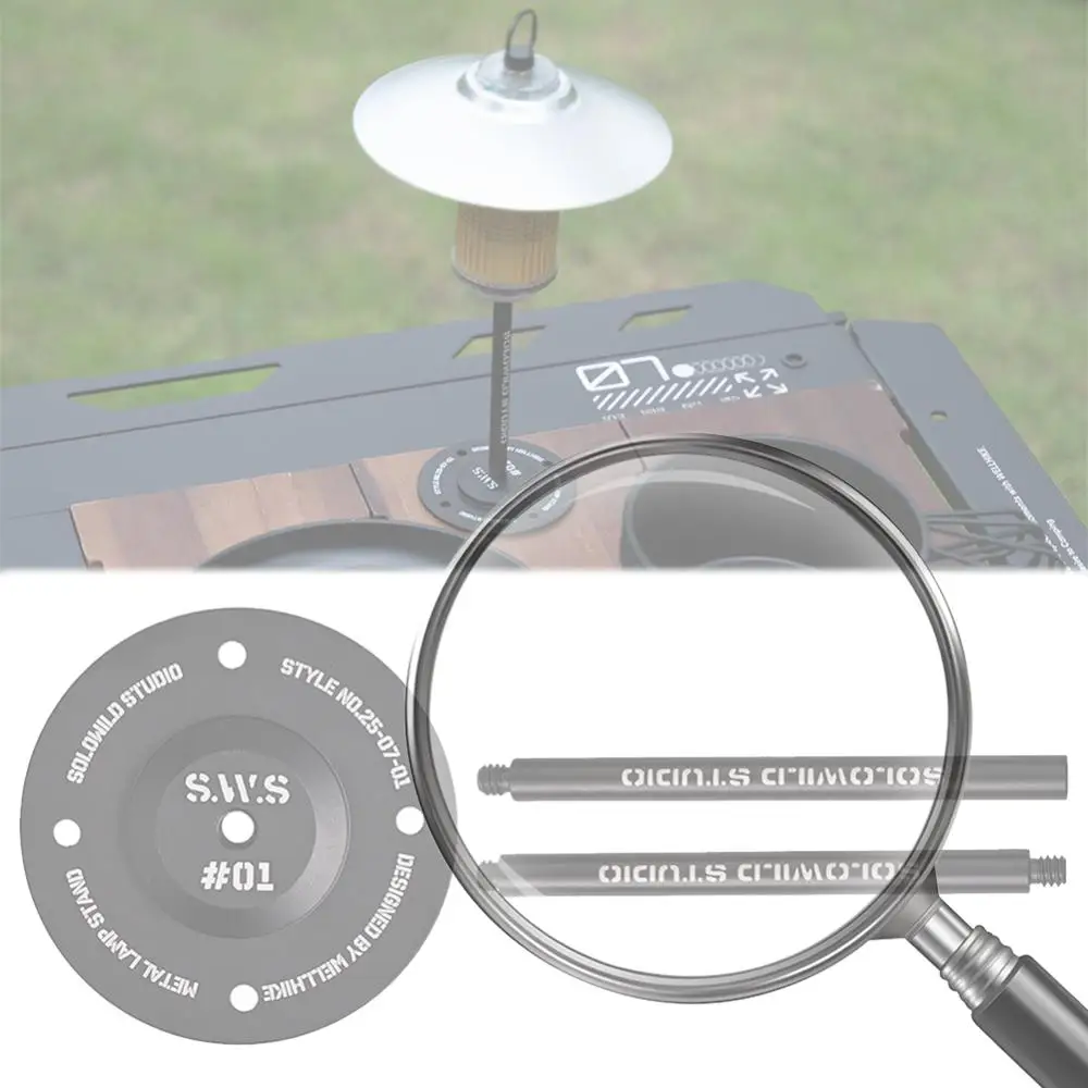 

Держатель для кемпингового фонаря из алюминиевого сплава, портативная настольная подставка для лампы для кемпинга на открытом воздухе