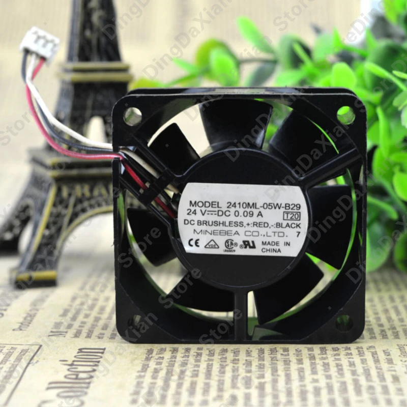X 1PCS For NMB 2410ML-05W-B29 | 24V 0.09A | 6CM | Industrial Chassis Cooling Fan