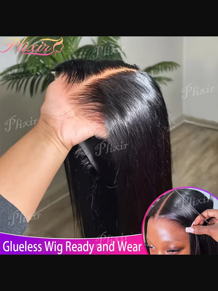 4x4 Rechte Haarwerken van Echt Haar, Lijmloze Haarwerken, 5x5 Voorgeplukte Natuurlijke Zwarte Haarwerk, Voorgeknipte Braziliaanse Haarwerk, 30-38 Inch Closure Haarwerk - afbeelding 2