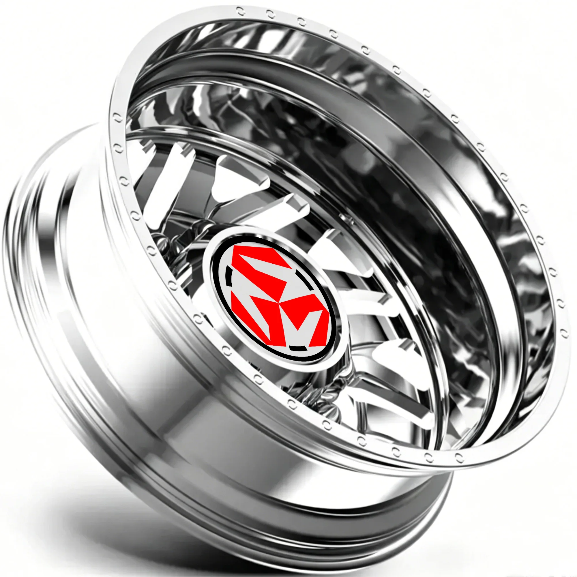 SJ Rims Custom American Force Wheels H-Shaped One-Piece Forged Off-road Wheels 22/24/26 Inch for Ram 3500  F-450