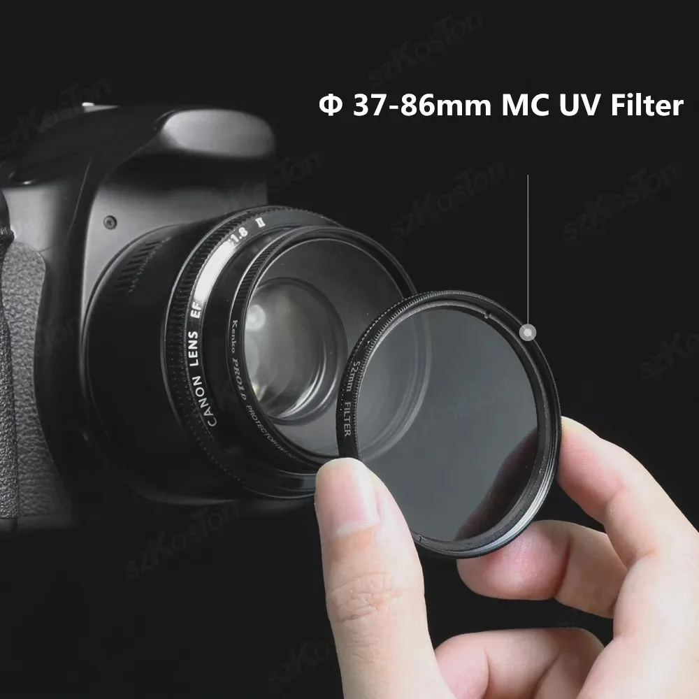 Concept MCUV Filter 37-86mm Ultra Slim Optics Multi Coated Ultraviolet Protection Camera UV Lens Filter