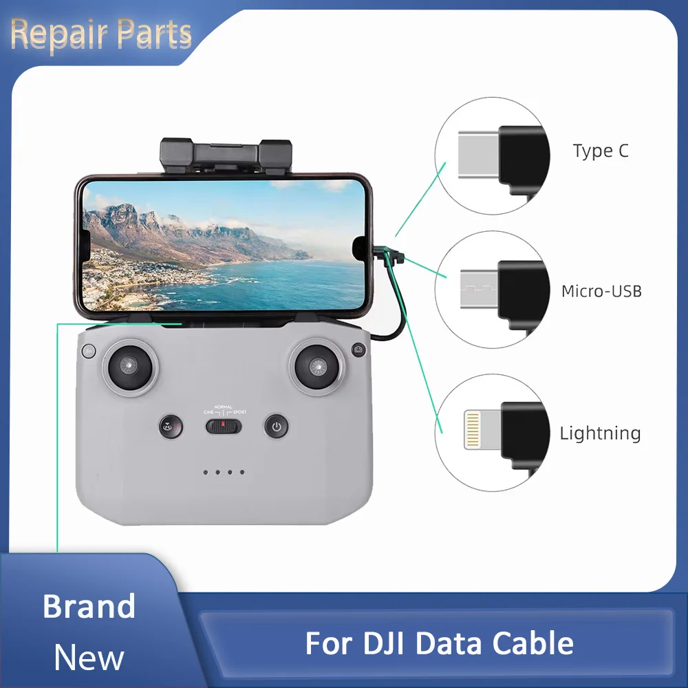 New Type C Tablet Data For DJI Neo 2/Avata 2/Mavic 4 Pro/Air 3S/Mini 5 Pro/4 Pro/4K/Avata 360 Data Adapter Cable Remote Control