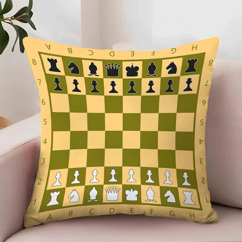 

Chess Board 45x45 Cushion Cover for Living Room Cushions Decorative Pillowcase 40x40 Pillow Cases Decorative Home Decor Covers