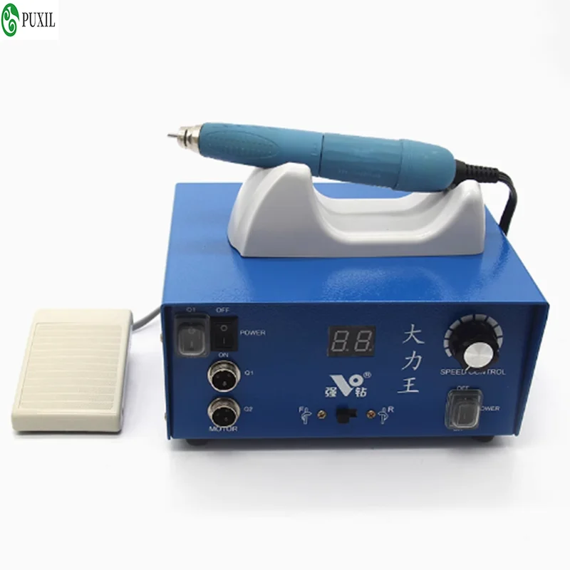 Jewelry and jade grinding and polishing 150W power Daliwang+107 brushless dual lock handle 90000RPM