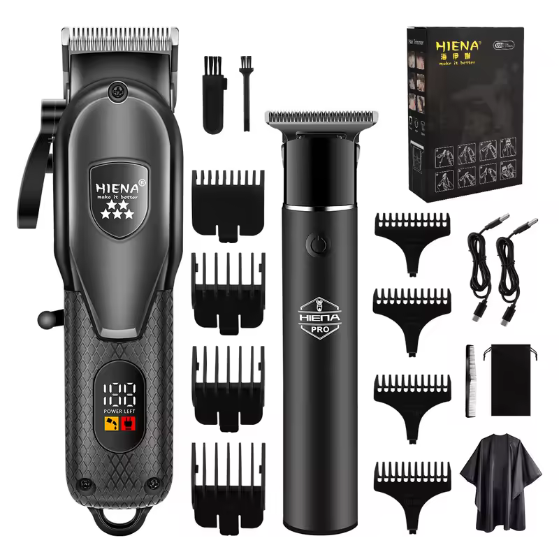 hiena Hair Clipper Kit for Men Electric Shaver Hair Trimmer Professional Cutting Machine Hair Trimmer with LCD Digital Display - Image 8