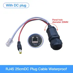 M20 IP68 RJ45 Waterproof Connector with LAN Wire DC Plug rj 45 ip68 Ethernet Waterproof  Terminal Wire Connectors Adapter