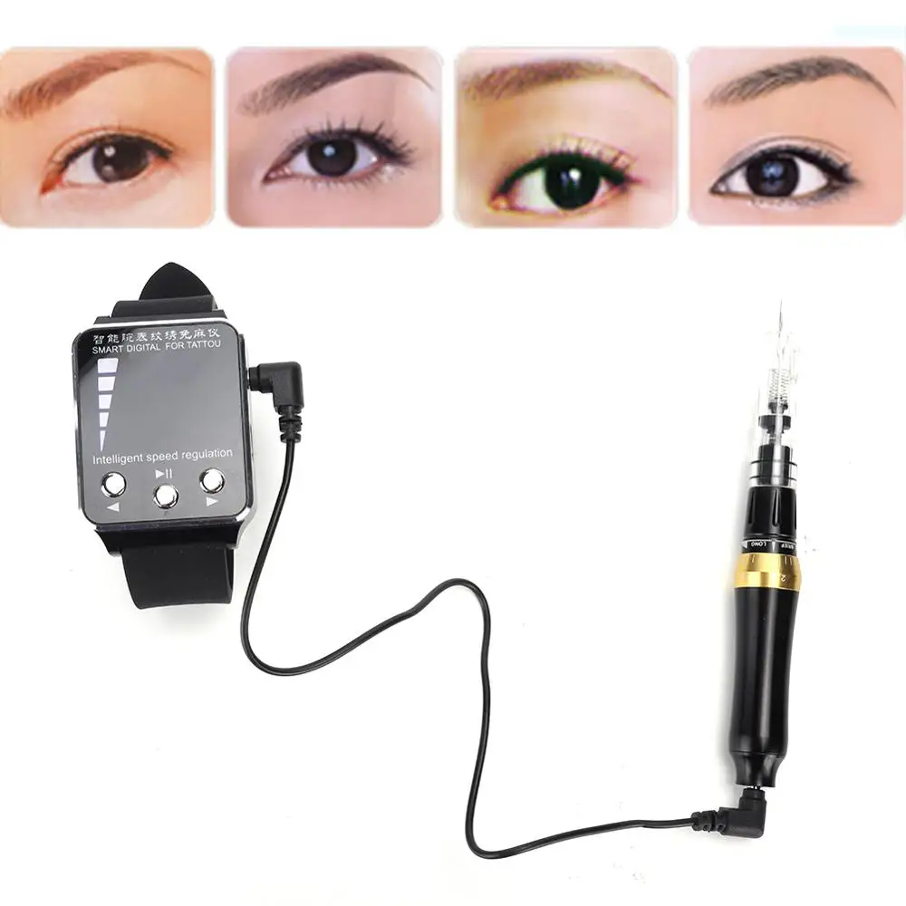 1set Professional Permanent Makeup Electric Tattoo Machine Eyebrow Eyeliner Lip Body Tattoo Art Tattoo Pens Machine Tool Supply