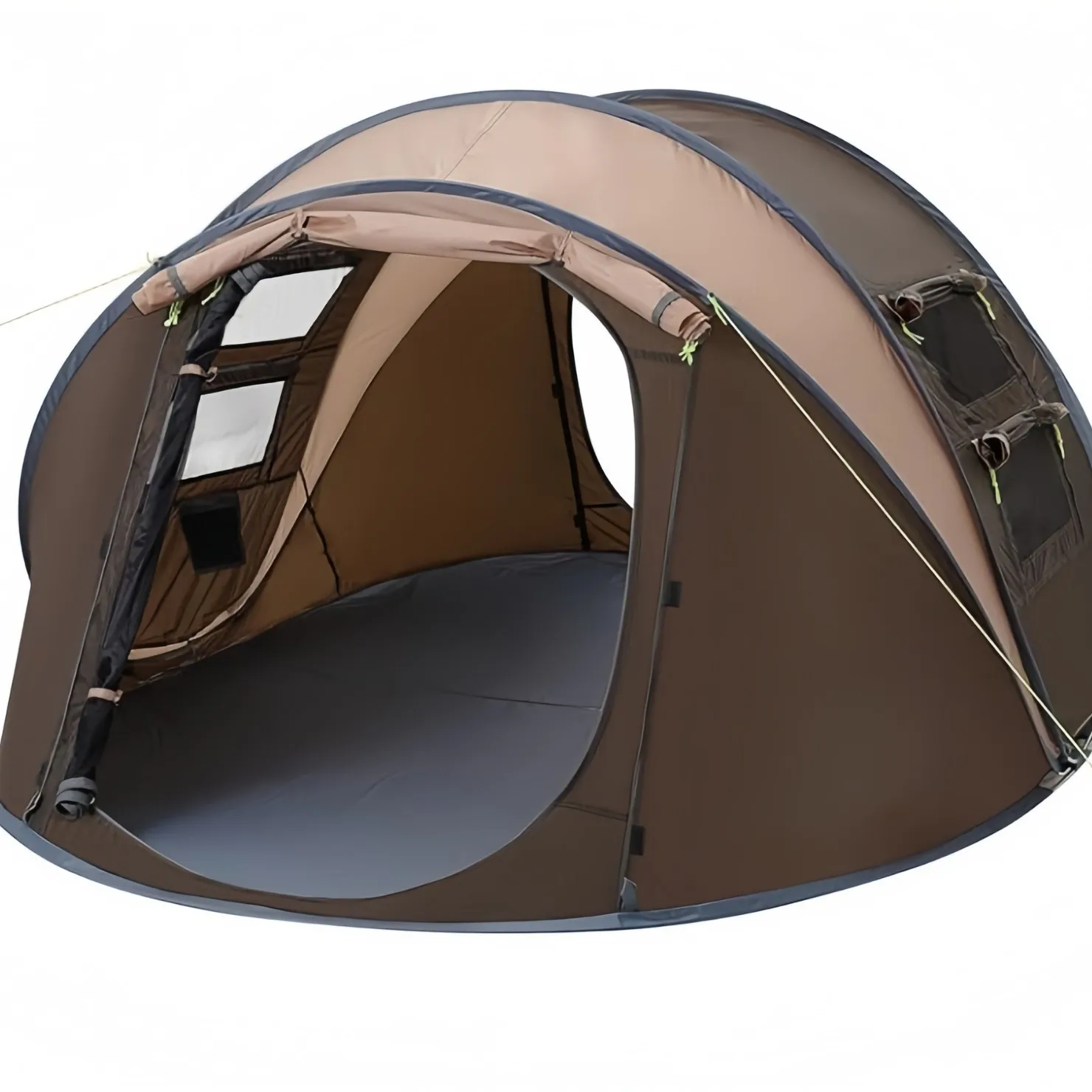 خيمة أوتوماتيكية للتخييم في الهواء الطلق تتسع لـ 3-4 أشخاص في أربعة مواسم سريعة الفتح وخيمة أوتوماتيكية محمولة قابلة للطي للحماية من المطر والشمس