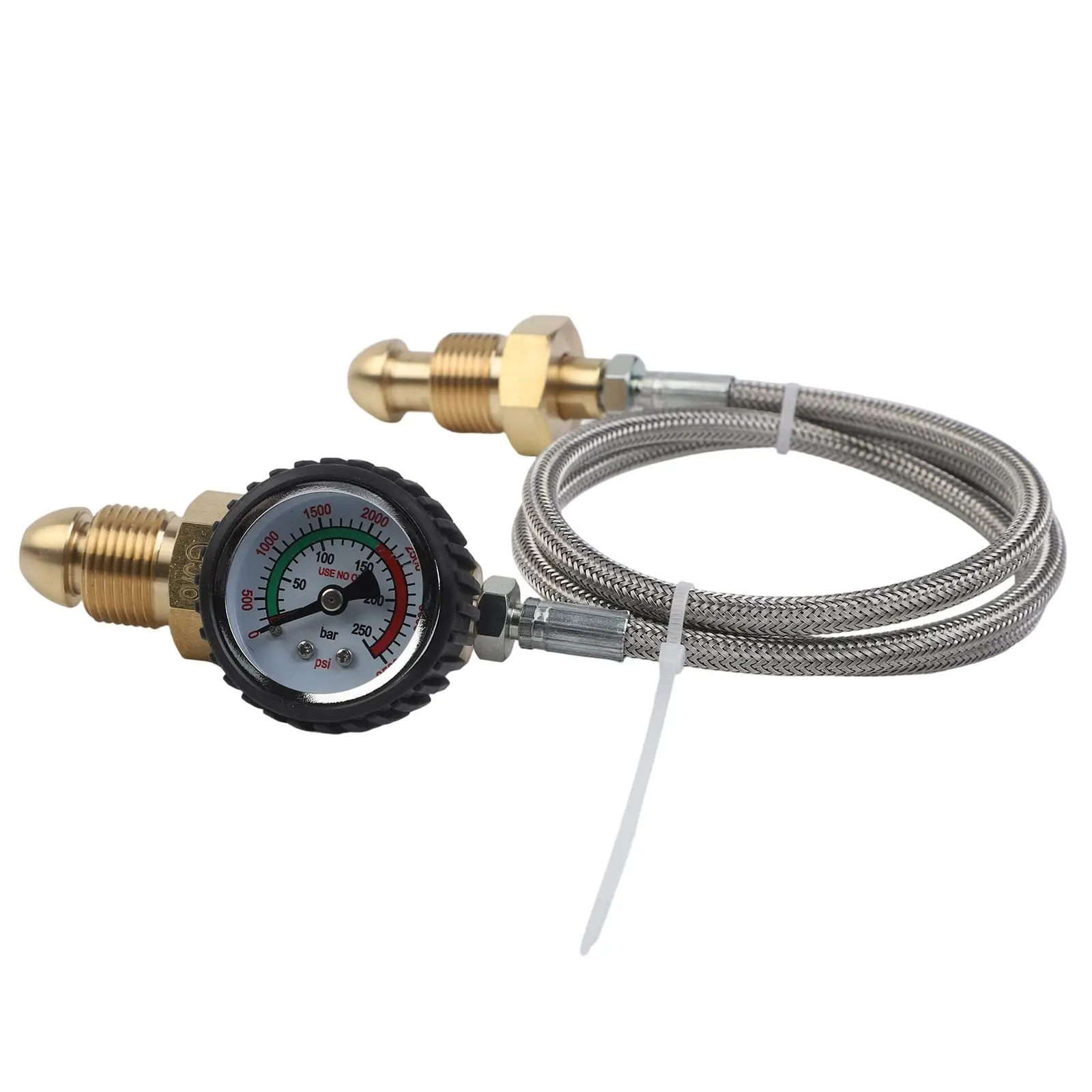 

For BS 341 No 3 Transfer Adaptor Hose for Argon Cylinder Bottle with G 5/8 RH Thread for Secure Refill at Refill Stations
