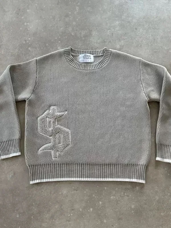 

Новинка 2025 года, зимний вязаный свитер Thiened Round Ne для мужчин и женщин, шерстяная основа, повседневный свободный крой, длинный теплый топ све