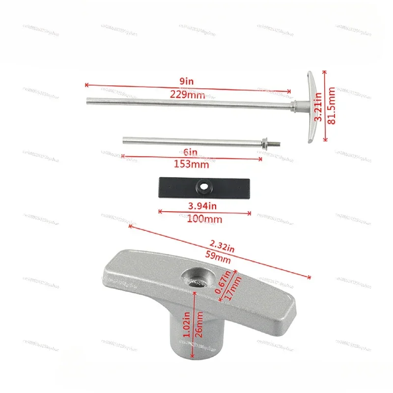 RV waste valve extension rod 6 inch 9 inch kit sewage valve handle RV supplies accessories