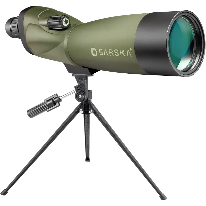 

Barska AD10350 Blackhawk 20-60x60 Waterproof Spotting Scope with Tripod & Case for Birding, Target Shooting, etc, Green