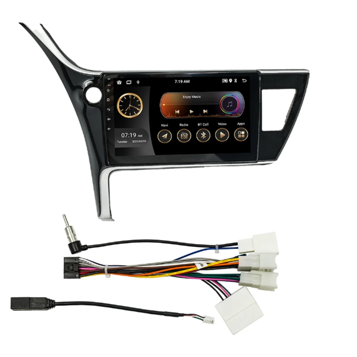 

Car GPS Navigation Display Screen Wireless Carplay Android Auto MP5 Player Radio for 2017-2018 2+32G LHD