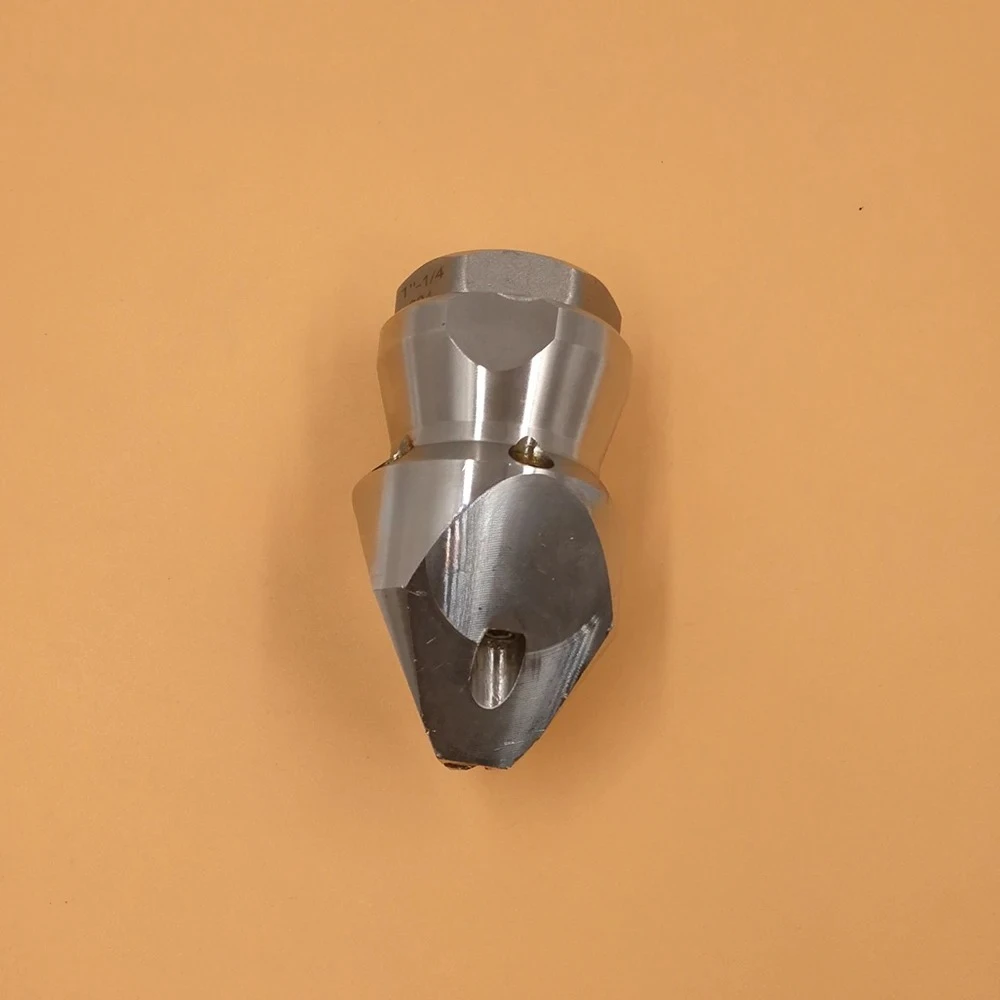 1/4 Inch Stainless Steel High Pressure Sewer Dredging Nozzle Puncture Punching Cleaning Spray Nozzle for Pipe Drain Washing