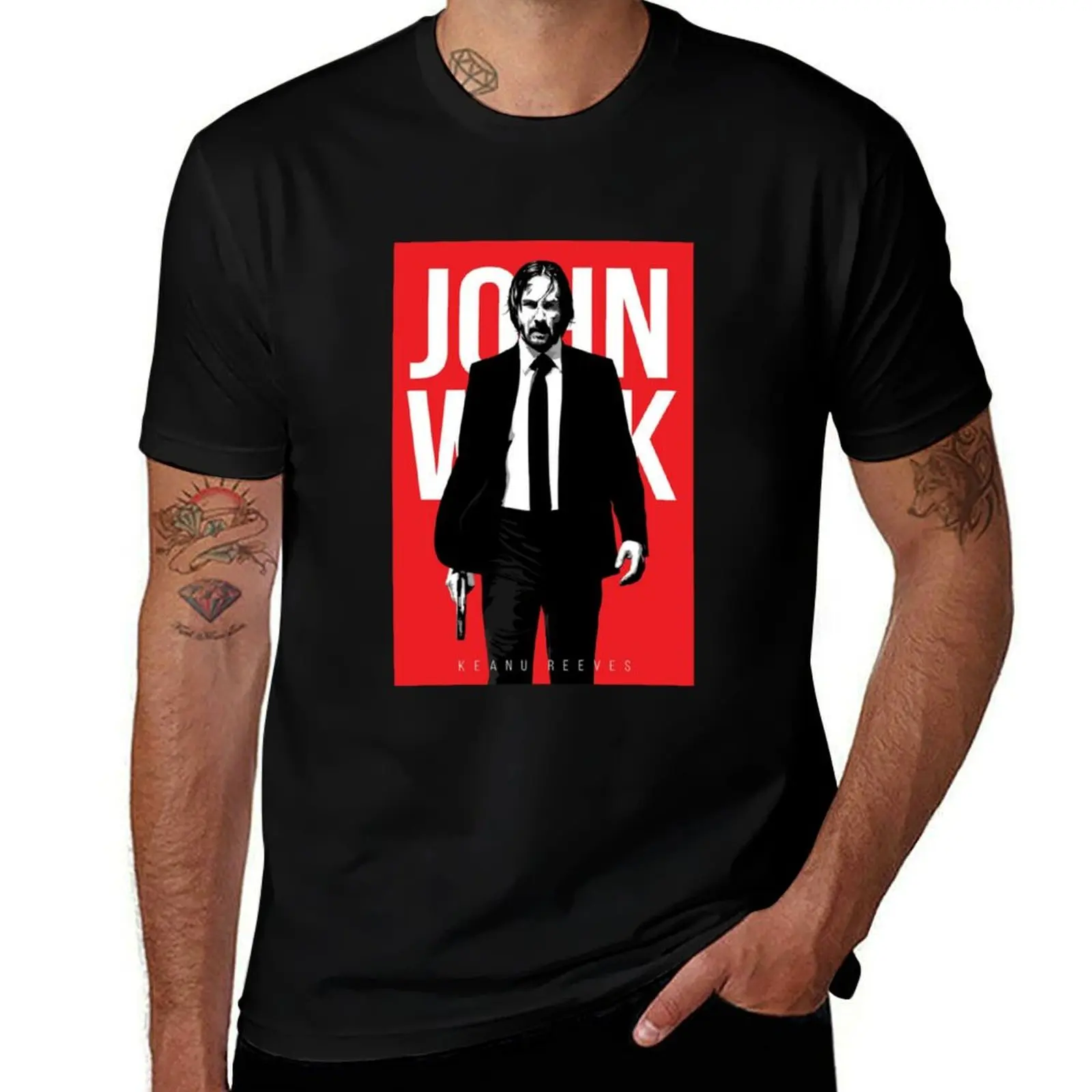 

John wick T-Shirt Louboutins plain summer clothes men clothes