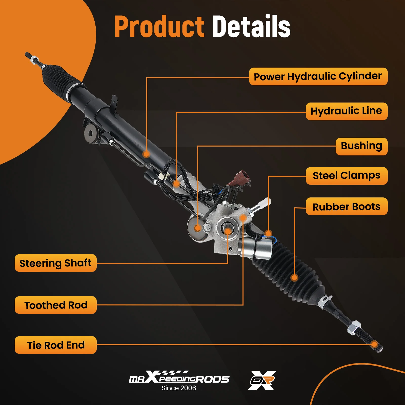 

Power Steering Rack & Pinion Assembly For Infiniti FX35 FX37 FX50 V6 3.5L 09-17