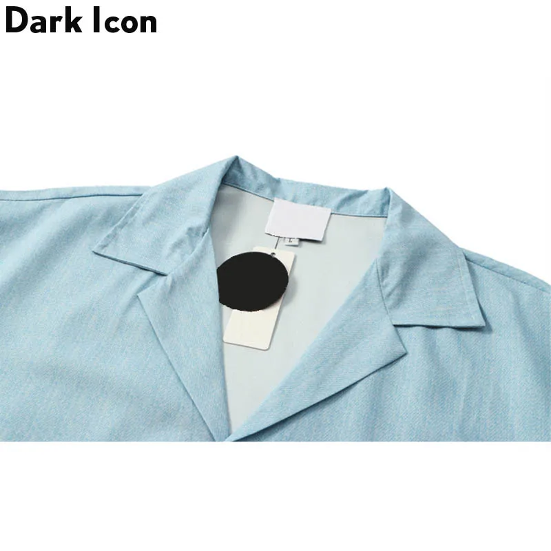 Dark Icon Flame Polo Shirt Men Summer Thin Material Holiday Beach Hawaiian Shirts Vintage Men\'s Shirt