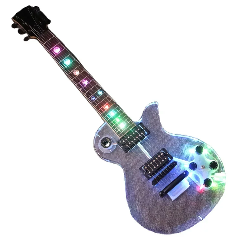 

Afanti Music Acrylic Body 7 Strings Electric Guitar With Changing LED Lights (PAG-108)