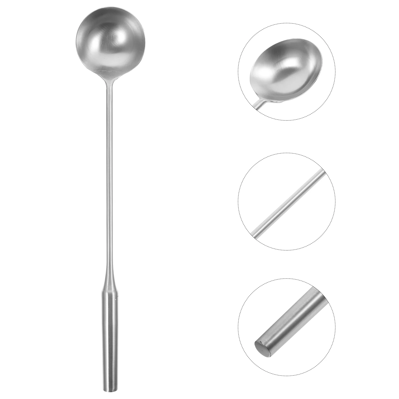 

Gravy Chef Spoon Work Cocktail Long Handle Stainless Steel Large Serving Spoons Kitchen Utensils