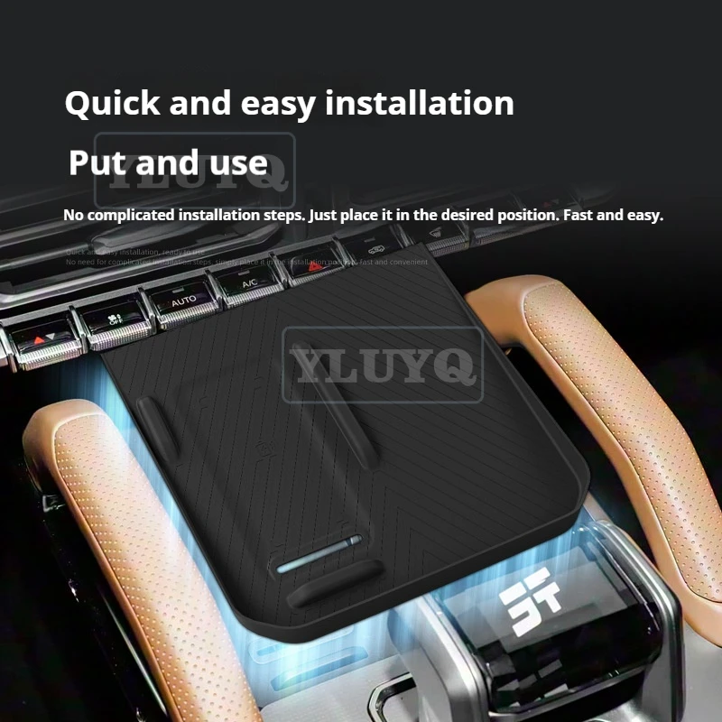 For Jetour Traveler Central Control Wireless Charging Pad, Silicone Dustproof and Non-slip Mat, Car Interior Accessories