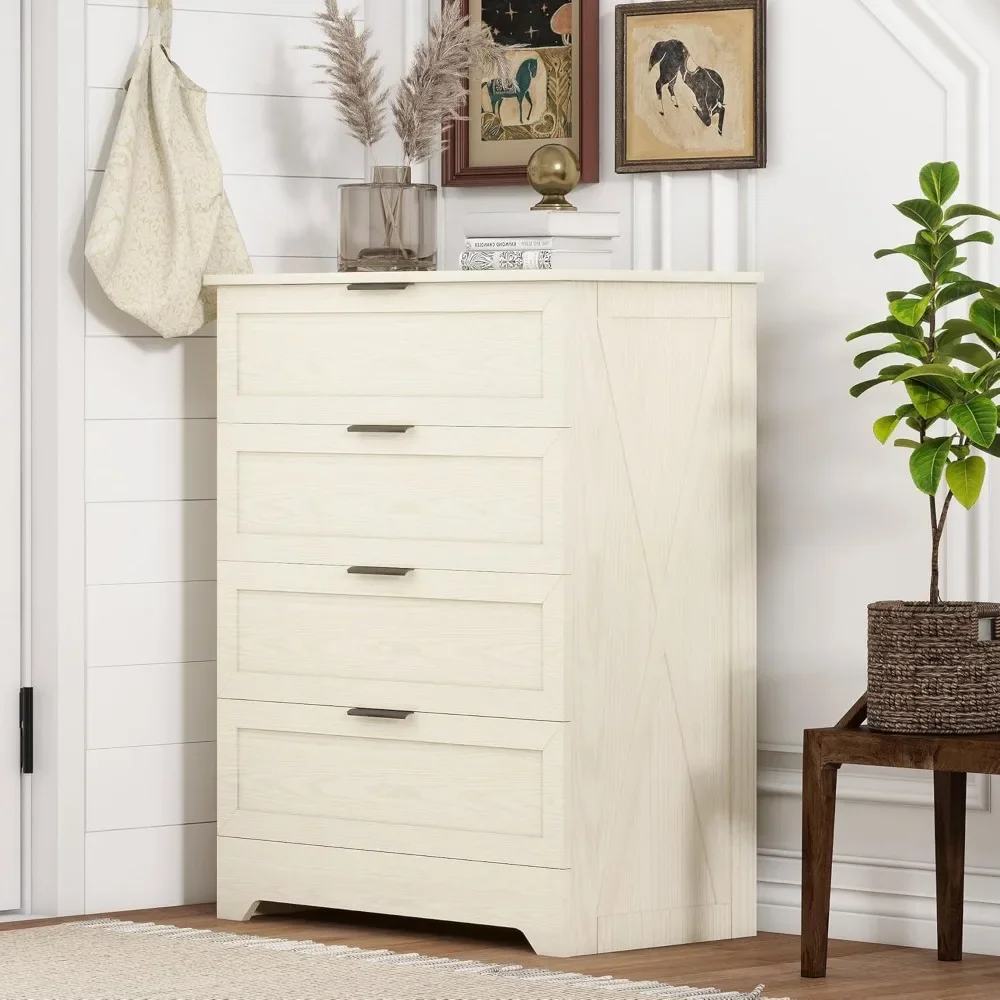 [New Arrival!Free Shipping!]elegant tall wooden dresser with spacious drawers and black hardware for bedroom storage