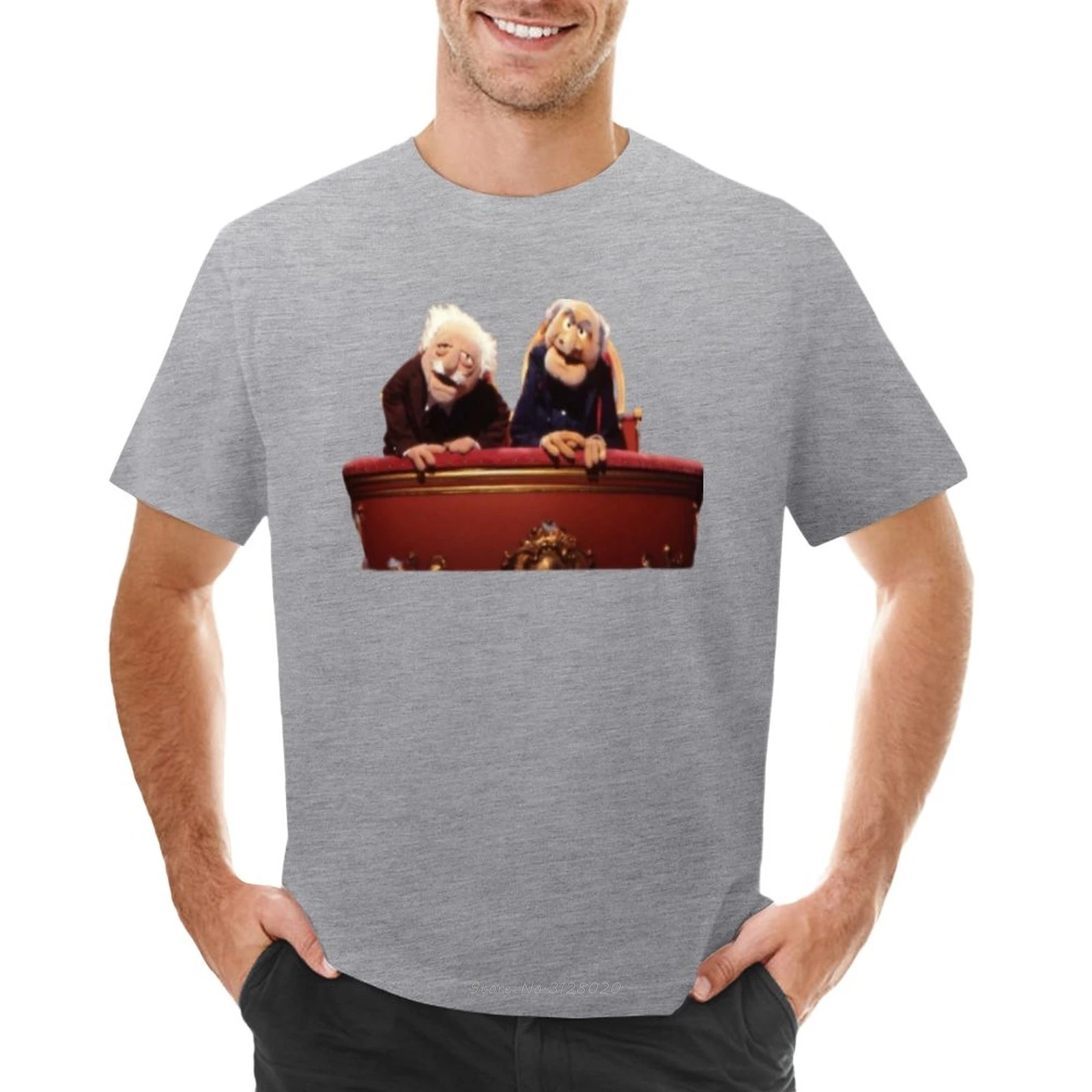 Statler And Waldorf Vintage T-Shirt Summer Tops T-shirts Man Graphic T Shirt Fashion Oversized T Shirt Men Clothing Tops Tees