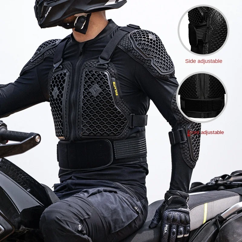 

Sulaite Motorcycle Armor Road Car Anti-fall Motorcycle Cross-country Riding Clothing Chest Protective Riding Protective Gear