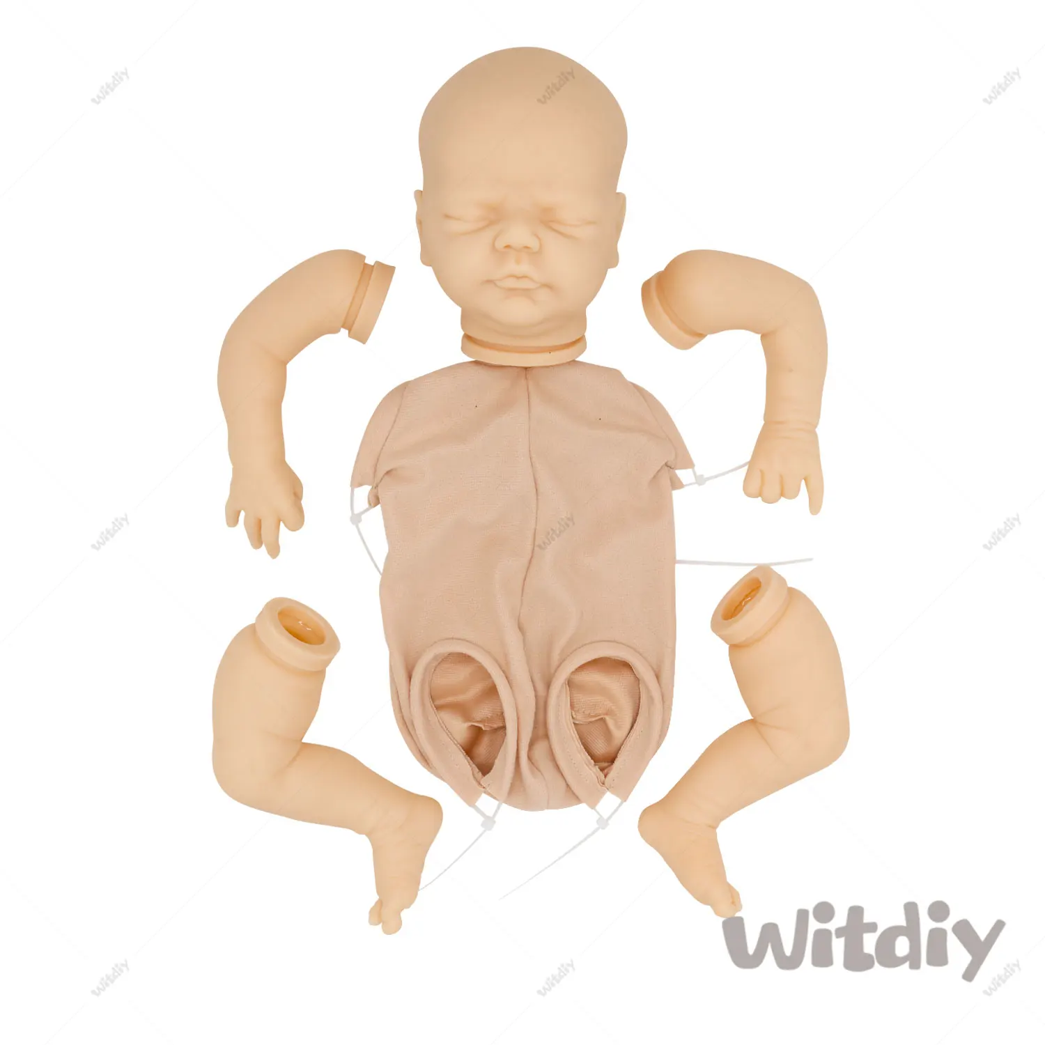 Witdiy Paulin 45 cm/17.72 inch new vinyl blank reborn doll baby unpainted kit/Give 2 gifts