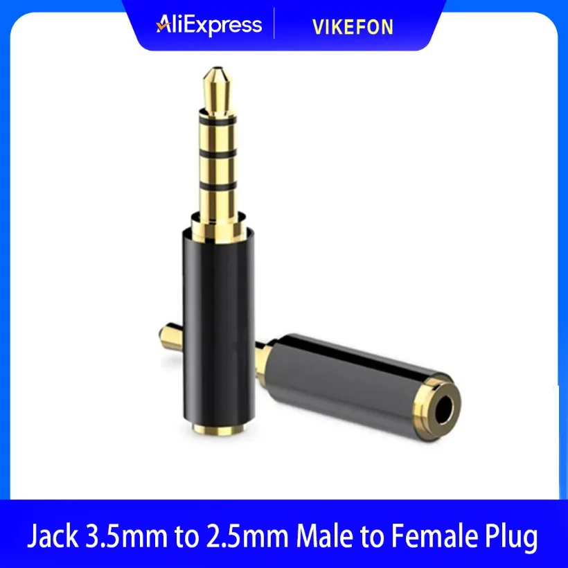 

Jack 3.5mm to 2.5mm Male to Female Plug Audio Adapter for Speaker Laptop Headphone Jack Aux Cable Connecter 2.5 to 3.5