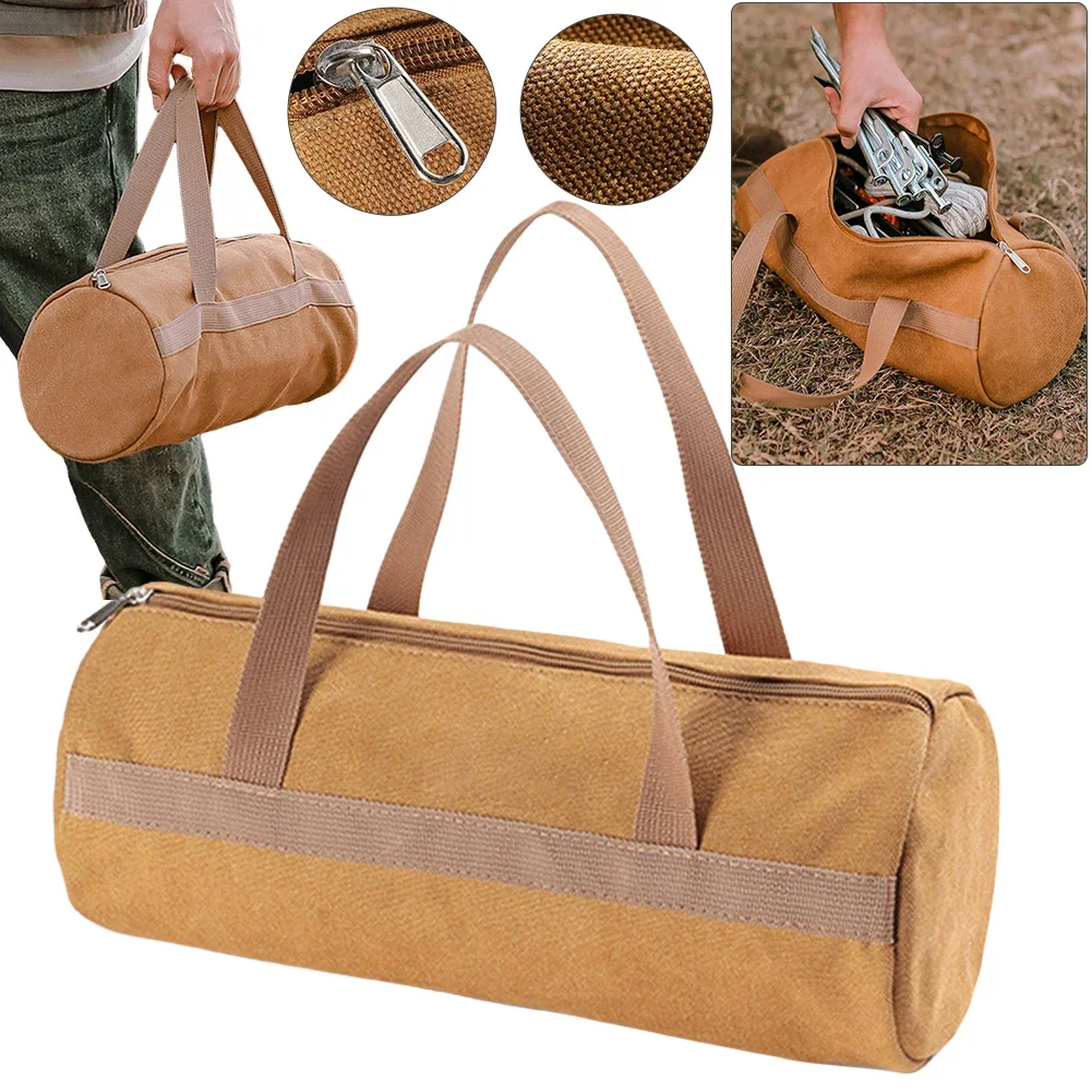Camping Tools Storage Bag Large Capacity Hammer Stakes Pegs Bag Lightweight Tent Peg Ground Nail Holder Bag for Outdoor Camping