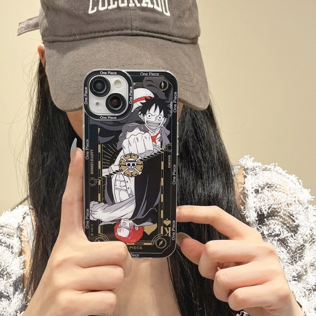 اليابان الكرتون قطعة واحدة لوفي زور جراب هاتف آيفون 16 15 14 زائد 17 برو 12 13 11 ميني ماكس 17 برو ايس القانون سانجي غطاء ناعم