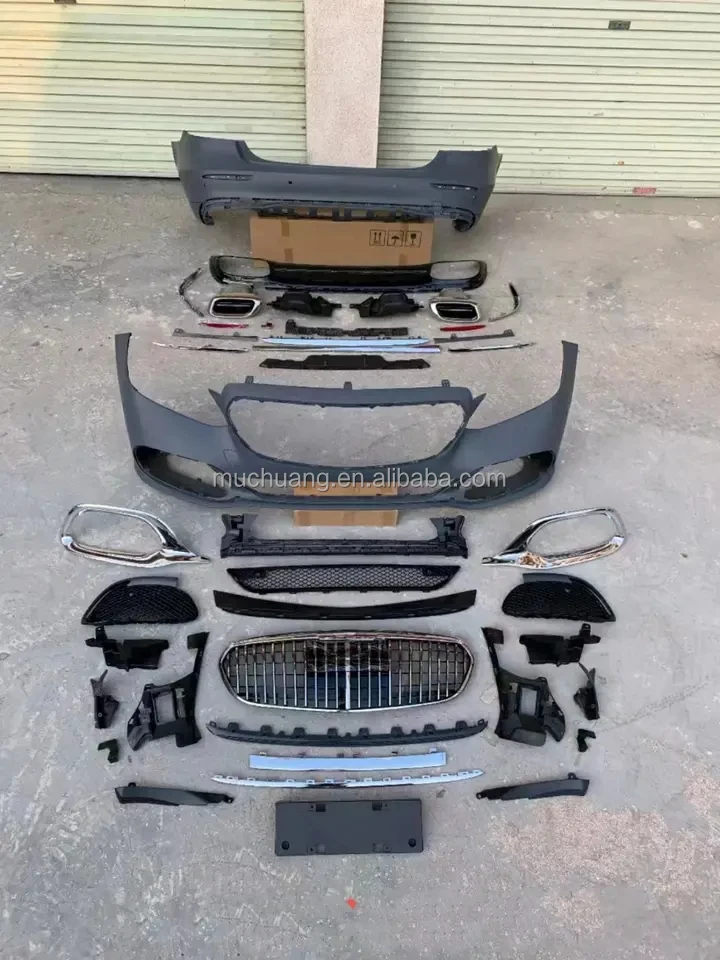for Body modification upgrade kit front rear bumper for 2015 Mercedes Benz E-Class E260L W212 upgrade Maybach W223