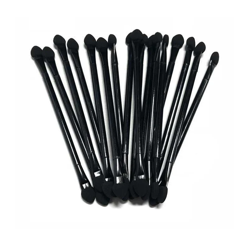 120/40 Stück Einweg-Lidschattenstifte mit Doppelkopf-Latexschwamm, tragbare Make-up-Tools für Base Beauty Smudge Make-up-Pinsel