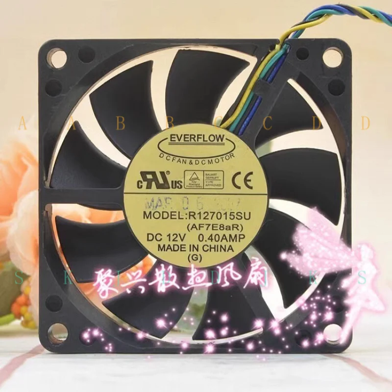 

M R127015SU DC12V 0.40A 7CM 7015 4-Wire Cooling Fan